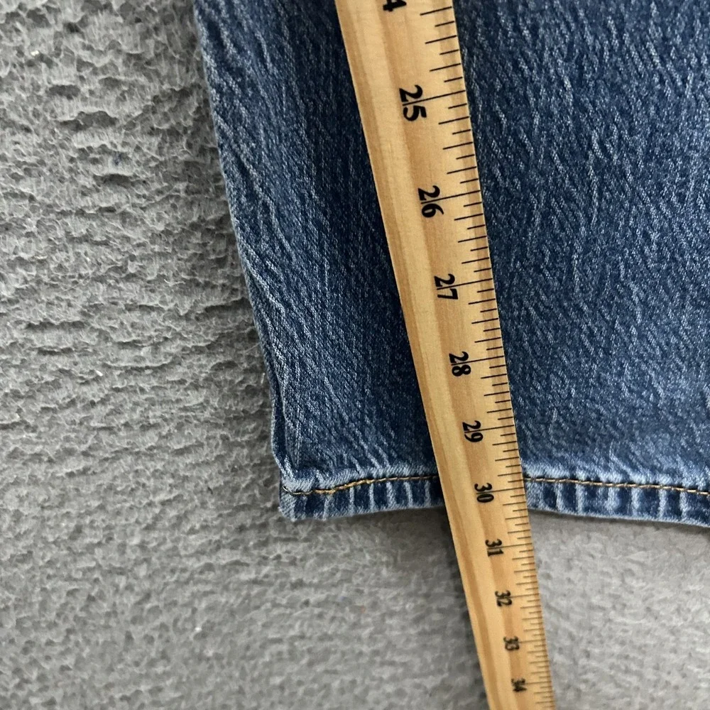 Levis Jeans Mens 38x30 Blue Denim‎ 505 Straight American Work Wear Cotton Adult